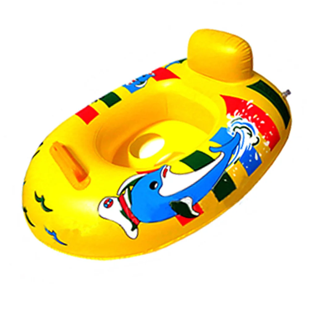 Мультипликационный катер в форме лодки, детское надувное кольцо, детский надувной матрас, плавающая кровать