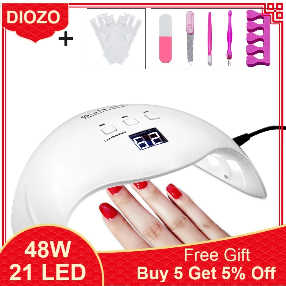 1163.6 руб. 34% СКИДКА|DIOZO SUN X9plus 48 Вт Светодиодный лампа, Сушилка для ногтей маникюр лампа с 30s 60s 99s таймер с анти УФ перчатки подарок-in Сушилки для ногтей from Красота и здоровье on Aliexpress.com | Alibaba Group