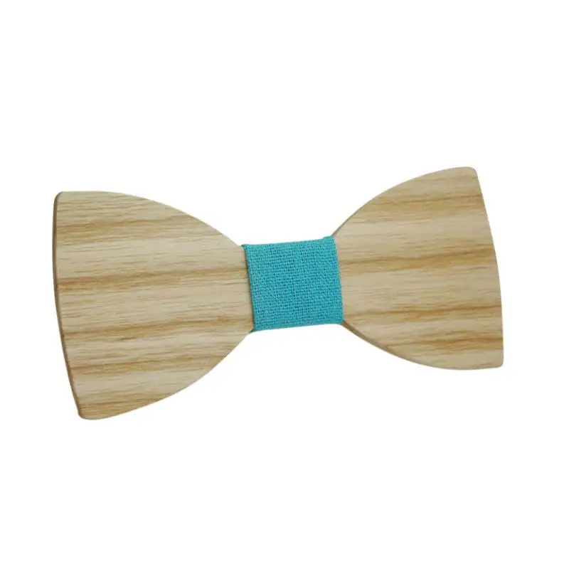 Для мужчин мальчик лук деревянный галстук бабочка деревянный Bowties партии Рубашки для мальчиков одежда с бантом