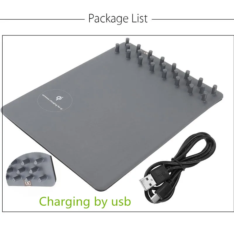 JRGK Wirless Charing pad для Iphone samsung Беспроводное зарядное устройство держатель телефона мягкий коврик для мыши