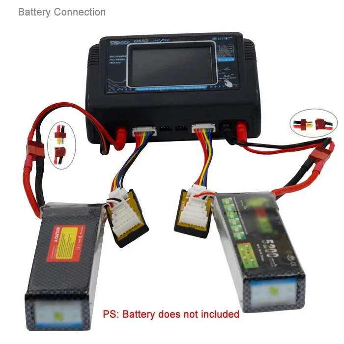  HTRC T240 DUO AC 150W DC 240W 10A Smart Screen Dual Channel Battery Balance Charger Discharger For  - 32941989959