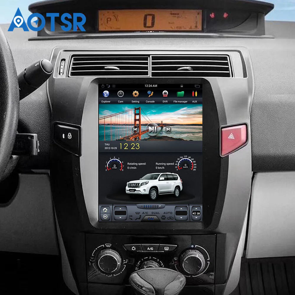 Tesla стиль Android 6,0 Автомобильный gps навигатор для Citroen C4 Quatre Triumph 2004-2012 1 din Радио экран мультимедиа головное устройство стерео