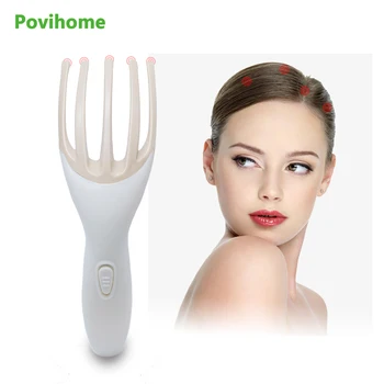 

New Electric Shock Scalp Massager Portable Models Octopussy Gripper Head Dragon Shiatsu Massager Comb USB C1460