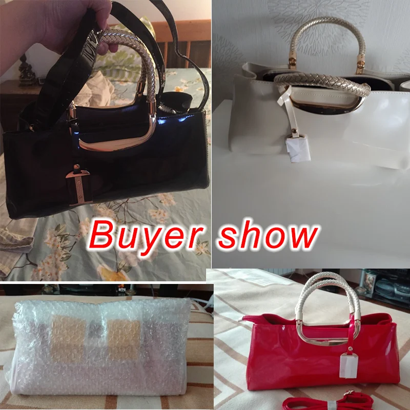 Luxurious Women Handbag Brand Design Patent Leather Solid Evening Bags High Quality Messenger Crossbody Bag For Women Bride Tote Luxurious Women Handbag Brand Design Patent Leather Solid Evening Bags High Quality Messenger Crossbody Bag For Women Bride Tote