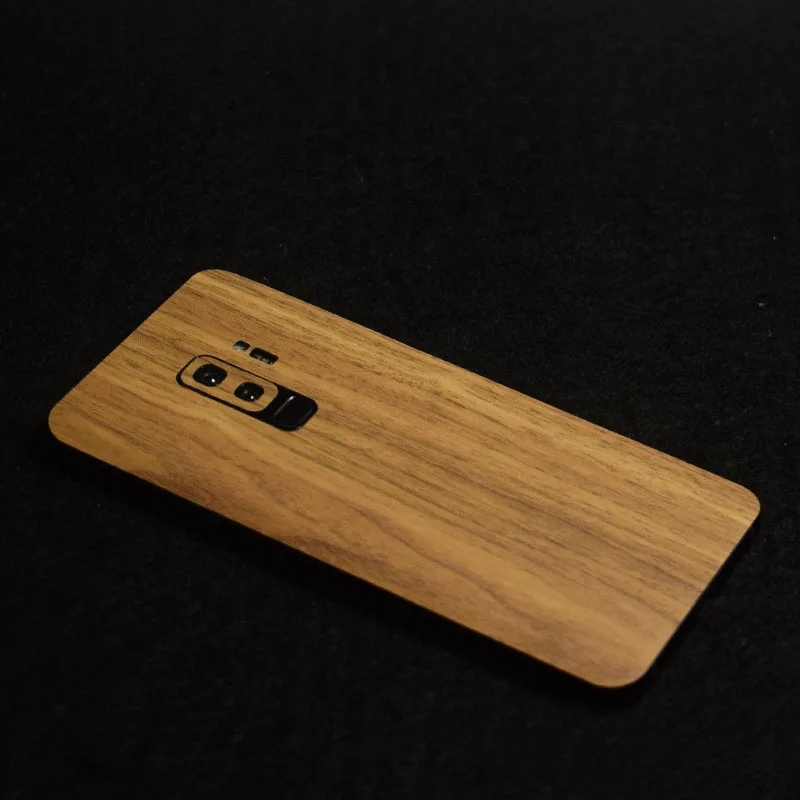 MLLSE High Simulation Wood Grain Sticker 3M Phone Back Paste Sticker For SAMSUNG Galaxy S9S9 Plus Wood Skin Protective Film (1)