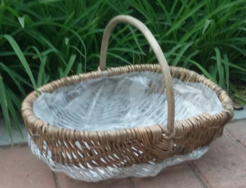Free Shipment Willow Flower Baskets Wicker Pot With Rustic Free Shipment Willow Flower Baskets Wicker Pot With Rustic Home And Garden Plastic Liner