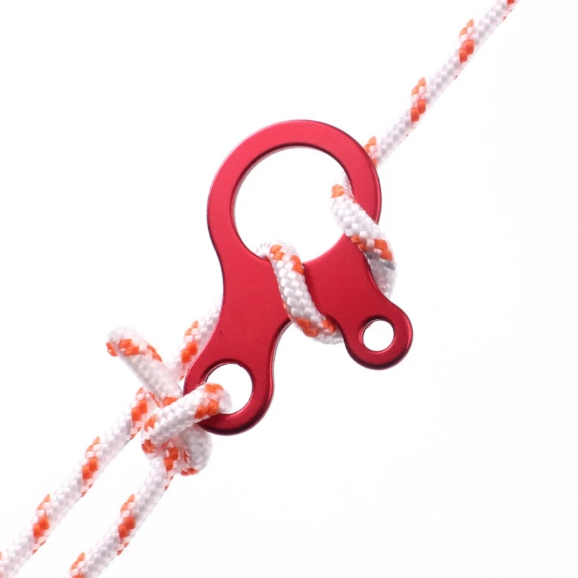 

2pcs Quick Knot Tent Wind Rope Buckle 3 Hole Antislip Camping Hiking Tightening Hook Wind Rope Buckles