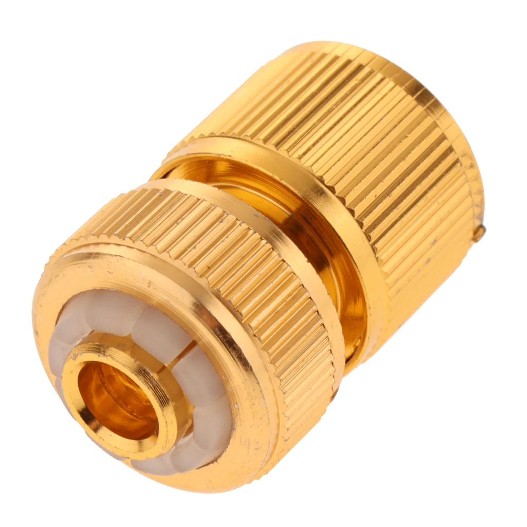 Water Brass Hose Pipe Tube Fittings Garden Tap Quick Connector Adaptor 1/2''