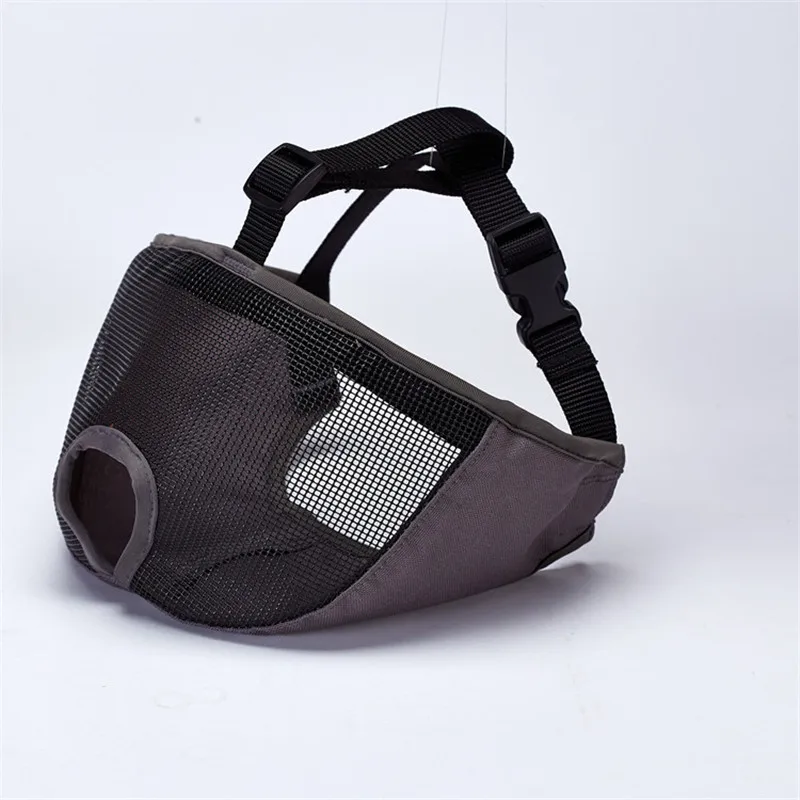 Breathable Mesh Short Snout Pet Dog Muzzle Comfortable Adjustable French Bulldog Pug Mouth Muzzle Mask Anti Stop Bite 2