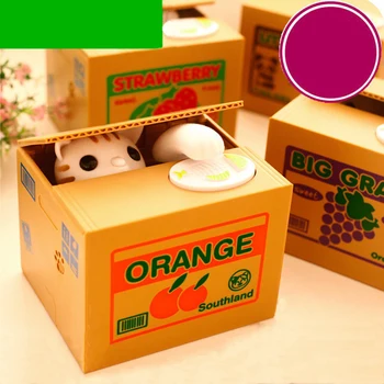 

1pc Automated Cat Steal Coin Bank Electric Piggy Bank Moneybox Panda Money Saving Box Digital Coin Jar Kids Gift