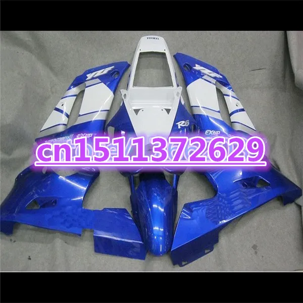 

Bo 100%new Fairing Set for YZFR1 98-99 YZF1000 1998 1999 R1 blue white YZF R1 98 99 YZF1000 98 99 Plastic Kit