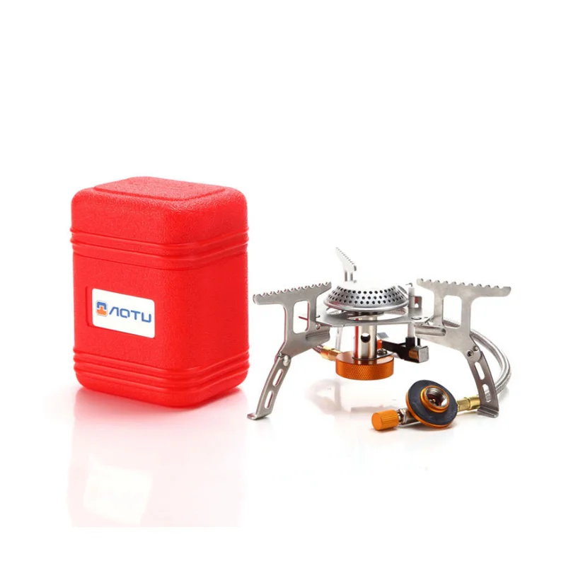 

Outdoor mini gas stove camping cooking picnic adventure gas stove burning stove climbing portable collapsible split stove