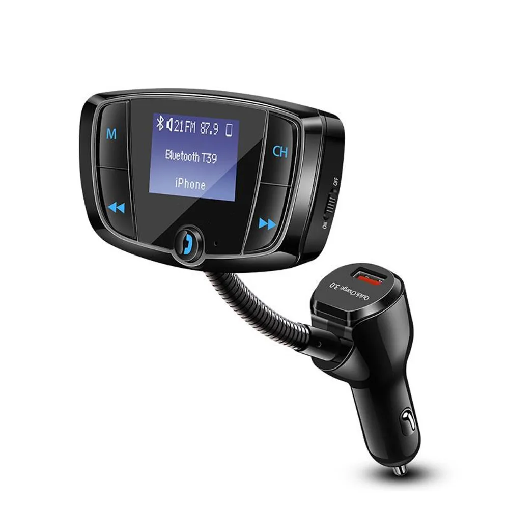 Multifunction Bluetooth Car FM Transmitter Wireless Radio Adapter MP3 Player Plus USB Charger Car Auto Vintage Radio Reproductor