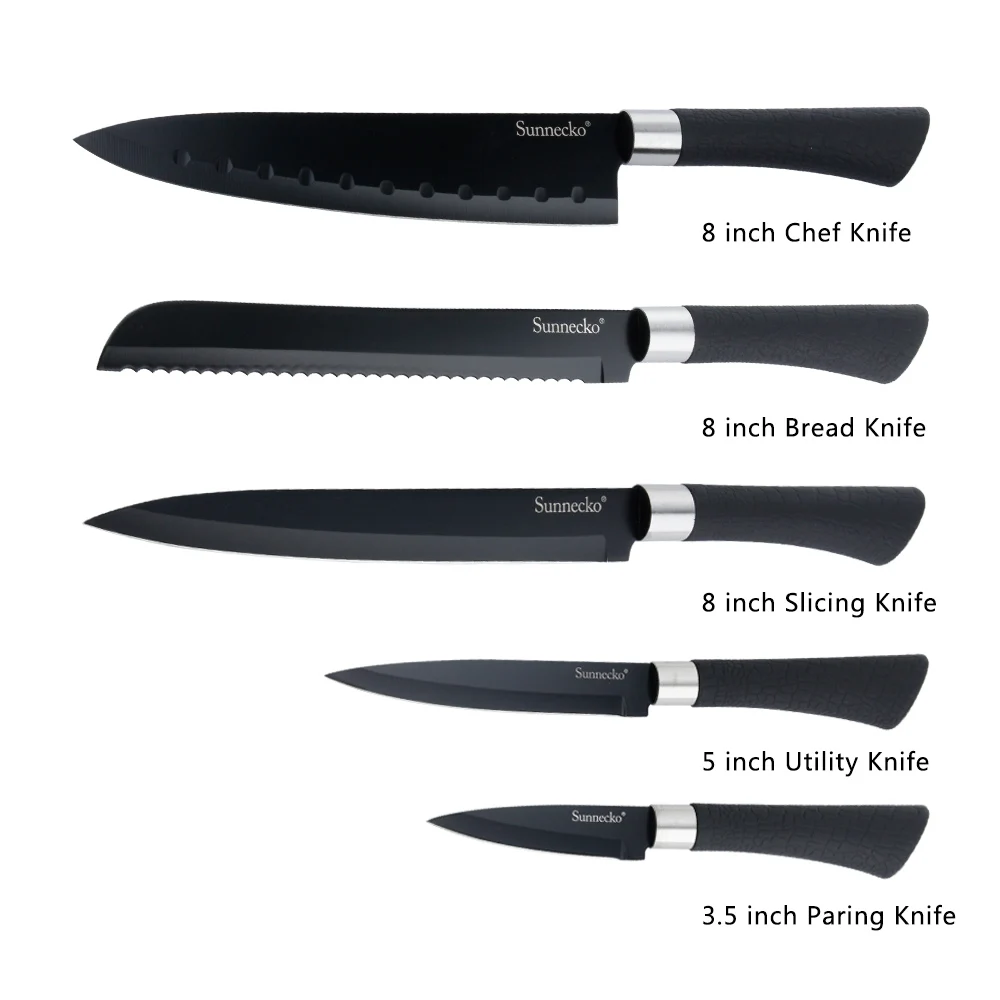 Amazon Com Chef Knife Set Knives Kitchen Set Stainless Steel