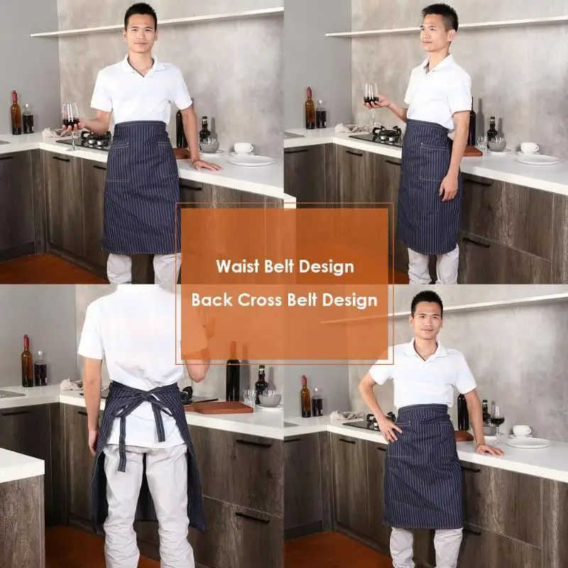 

Denim apron adjustable Chef Painting Gardening Supermarket Cafe Fast Food Workwear Kitchen Home Daily Apron
