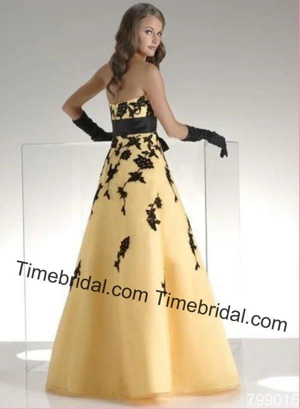 Black and yellow party dress Black and yellow party dress