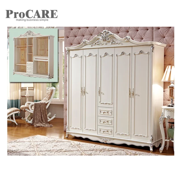 American Antique Style Laminate Frence Solid Wood Armoire Wardrobe American Antique Style Laminate Frence Solid Wood Armoire Wardrobe 8005