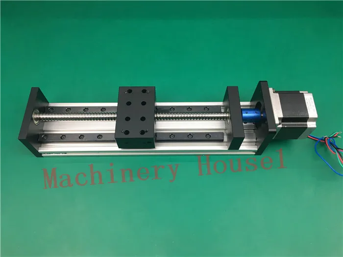 

High Precision GX80*50mm Ballscrew 1204 200mm Effective Travel+Nema 23 Stepper Motor Stage Linear Motion single block