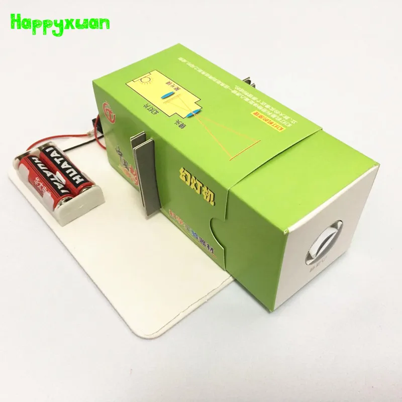 Happyxuan DIY бумажный скользящий проекционный комплект оптическое Образование Дети