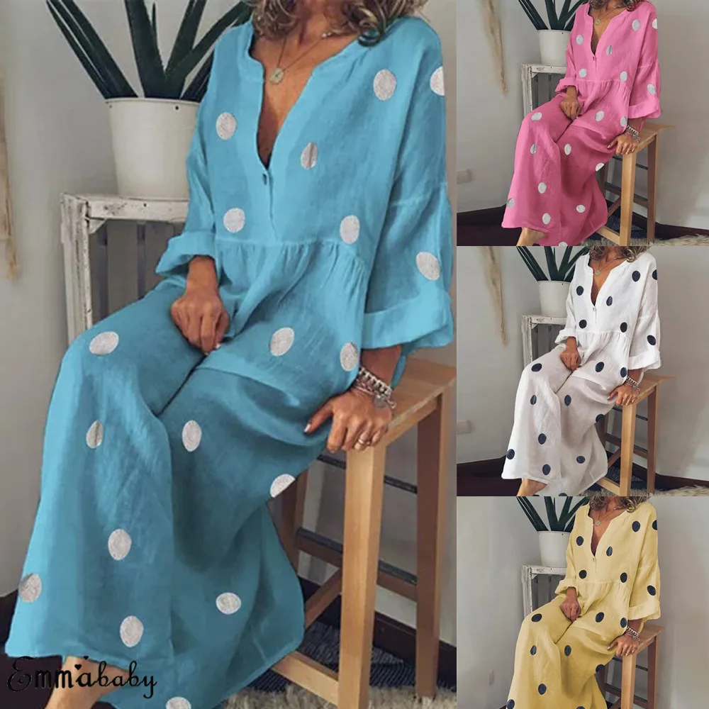 Модная женская одежда с коротким рукавом Boho Длинное Макси платье Лето tgare с рукавом четверти пляжный Сарафан Плюс