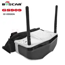 FPV Goggles Boscam GS909 5 8G 32CH 3D Video Glasses with Double Transmitting Lens 2D 3D
