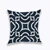 Home Decor Embroidered Cushion Cover Navy/White Pillowcase Canvas Cotton Square Embroidery Pillow Cover 45x45cm 7
