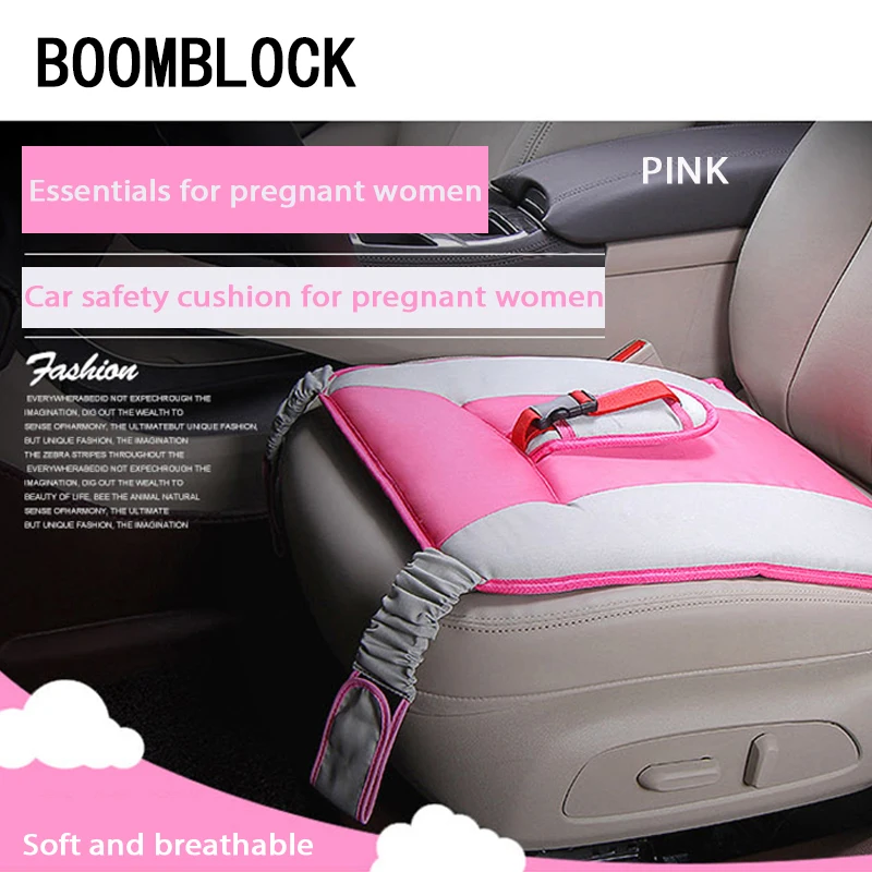 

BOOMBLOCK 1pcs Car Seat Covers Pregnant Baby Safety Cushion For Opel Astra H G J Volvo S60 V70 XC90 Citroen C5 C4 C3 Subaru