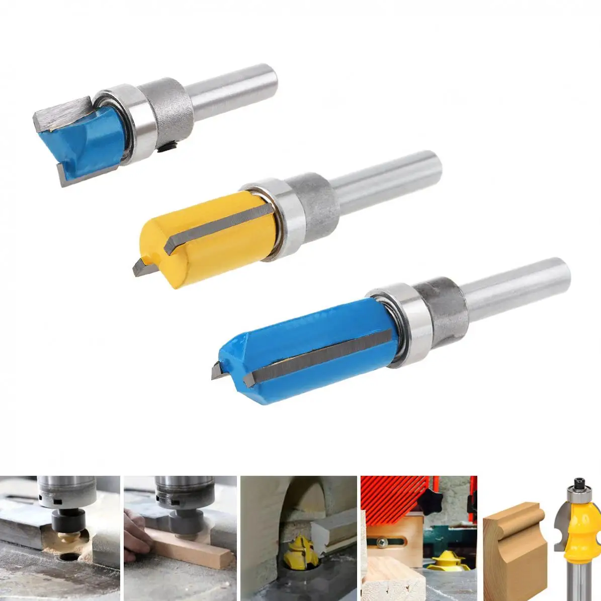 TORO 3-Piece Angle Milling Cutter Profiling Tool 1 / 4 Handle Straight Knife Boring Milling Cutter Slotting Engraving Tool
