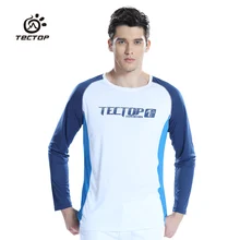 Tectop Military Hunting T Shirt Outdoor Gym Round Neck Long T-shirt Hiking Shirts Man Breathable Long Sleeve Shirt Quick Dry