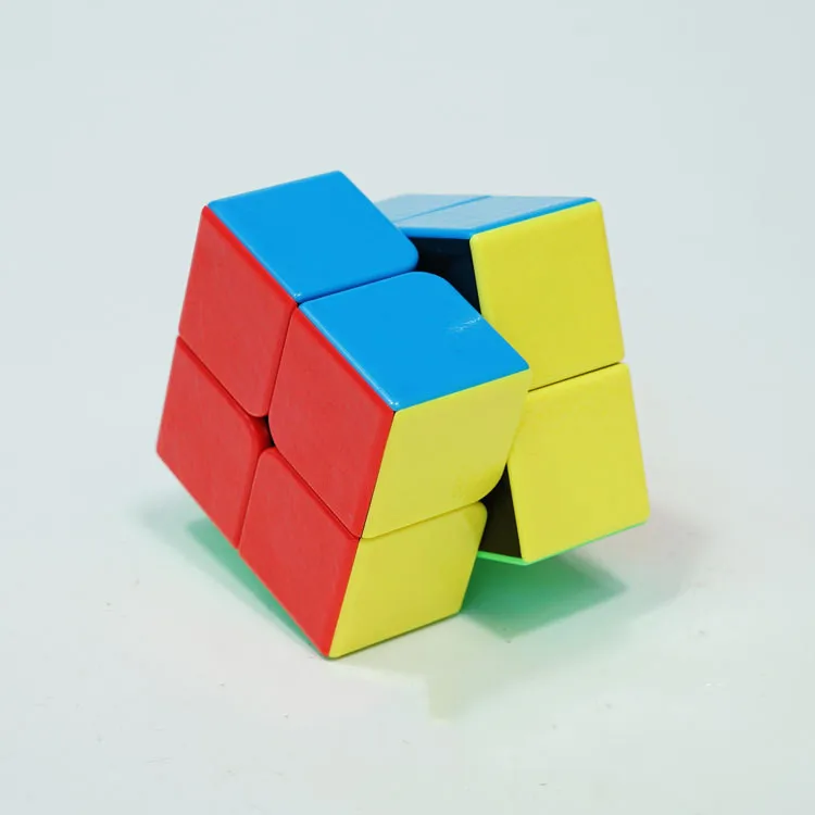 SHENGSHOU 2X2X2 магический скоростной кубик, карманный кубик-головоломка без наклеек, профессиональный скоростной кубик 2x2, образовательные забавные игрушки для детей
