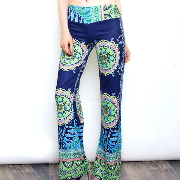 

2019 summer women pants Casual High Waist Flare Wide Leg Long Pants Palazzo Trousers Plus Size floral classic exuma pant preppy