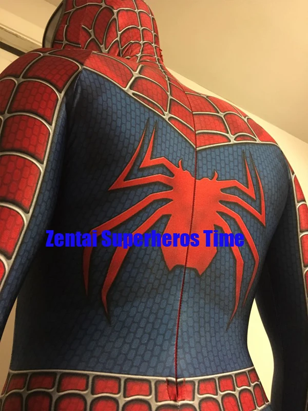 Костюм Человека паука Raimi с 3D принтом Детский/взрослый костюм из спандекса