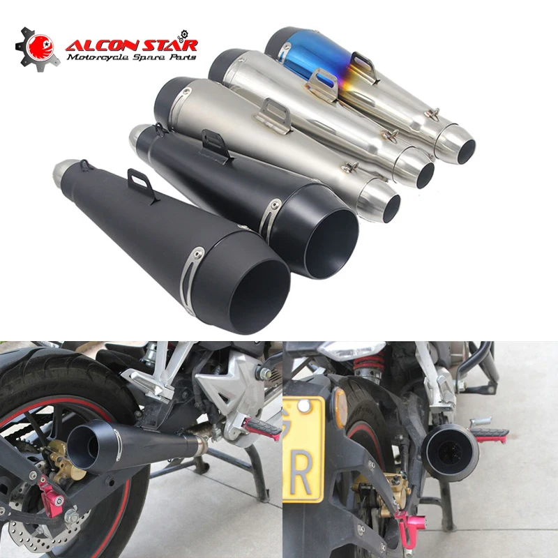 Alconstar 51 мм выхлопная труба мотоцикла Moto Escape GP для M4 Honda KTM мотокросса Dirt Bike Cross ATV Slip
