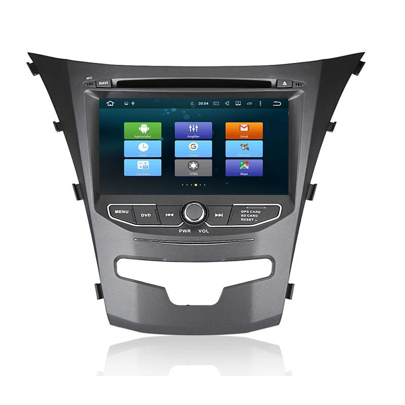 Excellent Lenvio 4G RAM 32G ROM 2 Din Android 8.0 CAR DVD Player For Ssangyong Actyon Korando 2014 2015 Radio GPS Navigation Octa Core DAB 2