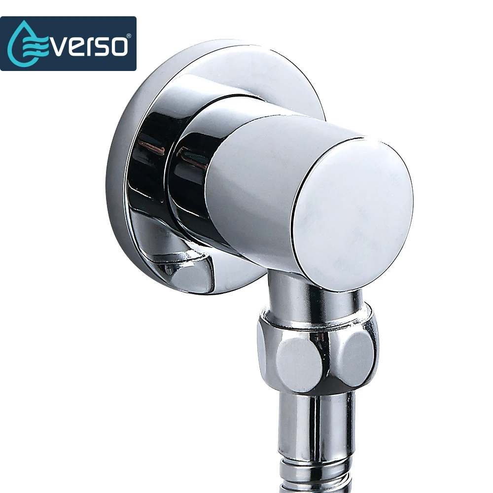EVERSO high quality Brass Round and Square Bathroom Shower Hose Wall