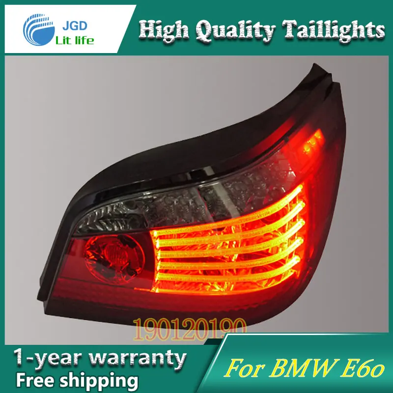 JGD новый стиль для BMW E60 520i 523li 525i 528i задний фонарь 2004 2010 светодиодные задние фары DRL