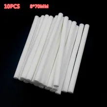 10 шт./партия 8 мм* 70 мм ватный тампон для увлажнителя воздуха для автомобиля диффузор Арома диффузор фильтры увлажнителей можно отрезать запасные части