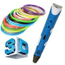 Myriwell 3d ручка Творческий 3D Печать Ручки Интеллект Рисунок 3d принтер ручка С ABS Накаливания 3D Лучший Подарок для Детей принтер