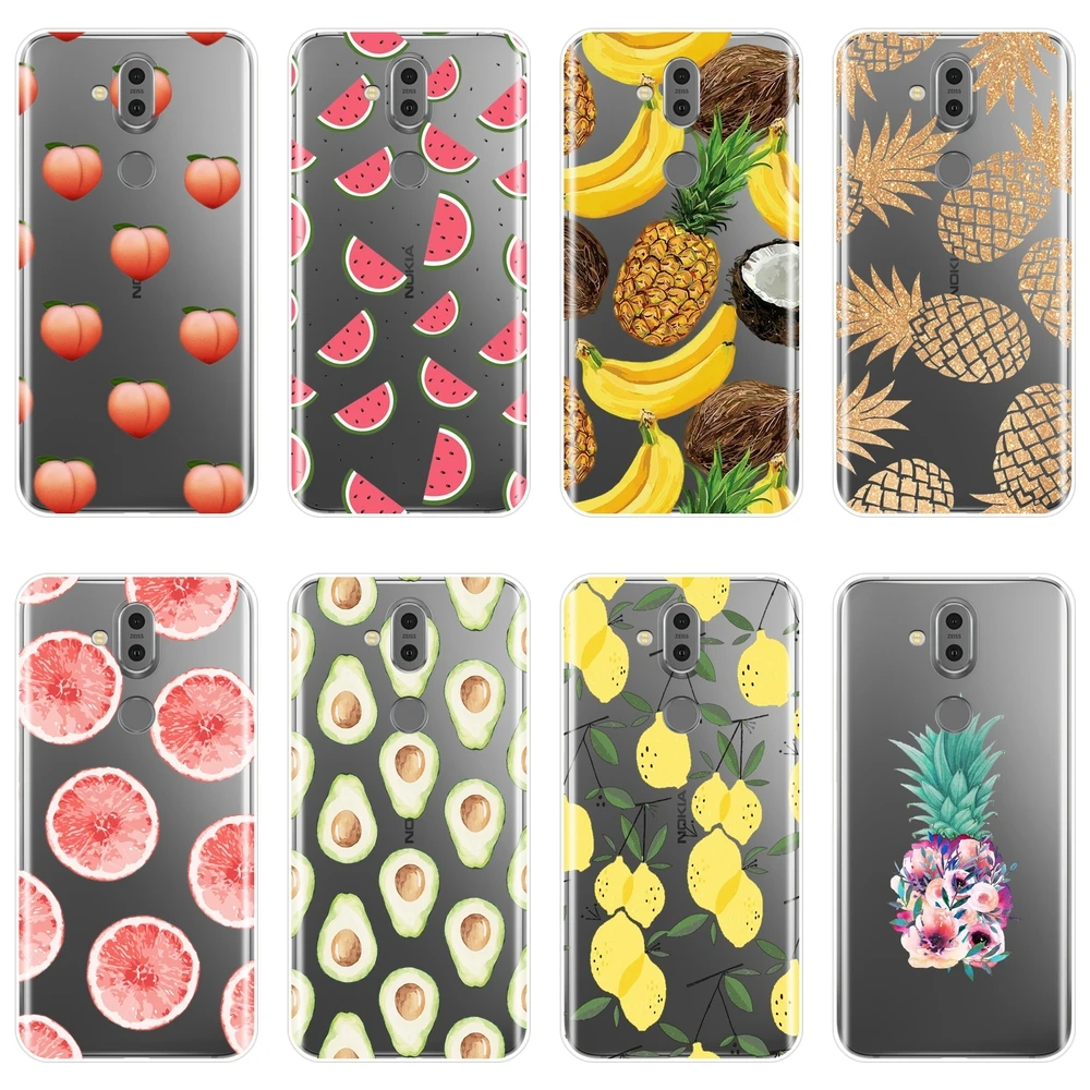 

TPU Soft Phone Case Silicone For Nokia 2.1 3.1 5.1 6.1 7.1 Plus Peach Pineapple Avocado Back Cover For Nokia 2.1 3.1 5.1 6.1 7.1