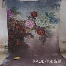 10ft x20ft ручная роспись Муслин Фон K3512, цветок фото фон, свадебный фон, фотографии Живописные фоны