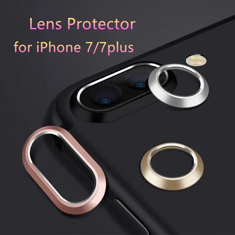 

Luxury Camera Guard Circle Metal Lens Film Protector Case Cover Ring Bumper for iphone 7 7Plus 8 8 Plus X lens Protection Ring