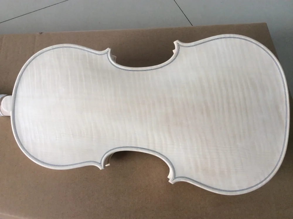 

Best white 4/4 violin copy of Amati model 1566 no. H violin body and neck