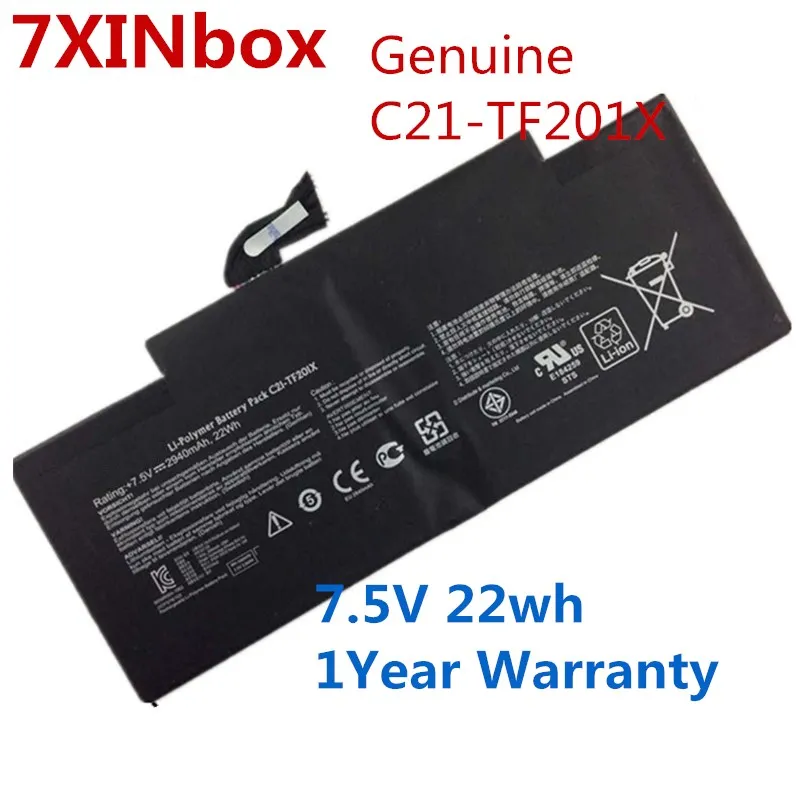 7XINbox натуральная C21-TF201X Аккумулятор для ноутбука Asus Transformer Pad TF300 TF300T TF300TG TF300TL C20-T 7 5