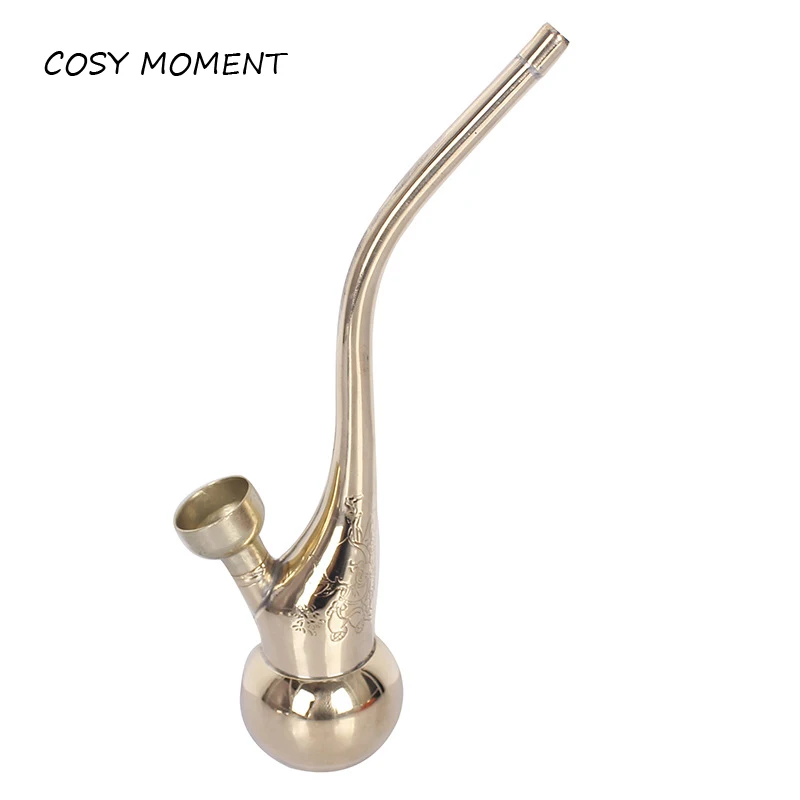 

COSY MOMENT Tobacco Smoking Water Pipe Cigarette Cigar Filter Tube Holder Brass Mini Hookah Shisha chicha smoke pipe SM028