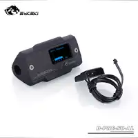 B-PRE-SC-AL bykski Black Pressure meter digital display Pressure gauge instant montoring pc water cooling gadget OLED