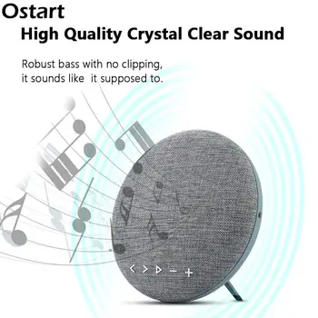 

Ostart F6 Fabric covering Portable Wireless Speaker Bluetooth V4.2 Speakers HD Round Loudspeak Sound Bass Built-in Microphone