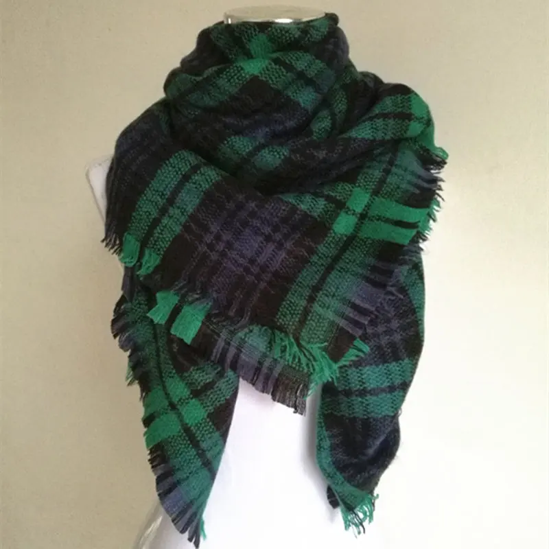 New Za Winter Children's Cashmere tartan plaid Scarf Kids scarves Boys Girls Designer Acrylic warm Bufandas blanket Shawls