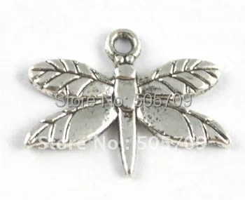 

150 шт. Тибетский Серебряный Dragonfly Подвески A15599