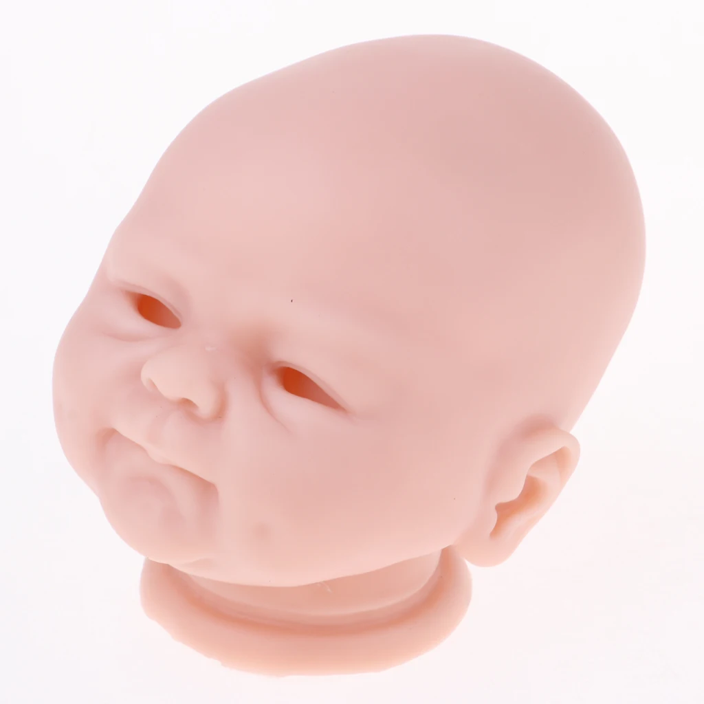 18inch DIY Unpainted Soft Silicone Reborn Kits Newborn Baby Doll with Head, 3/4 Arms and Full Legs gift for your baby