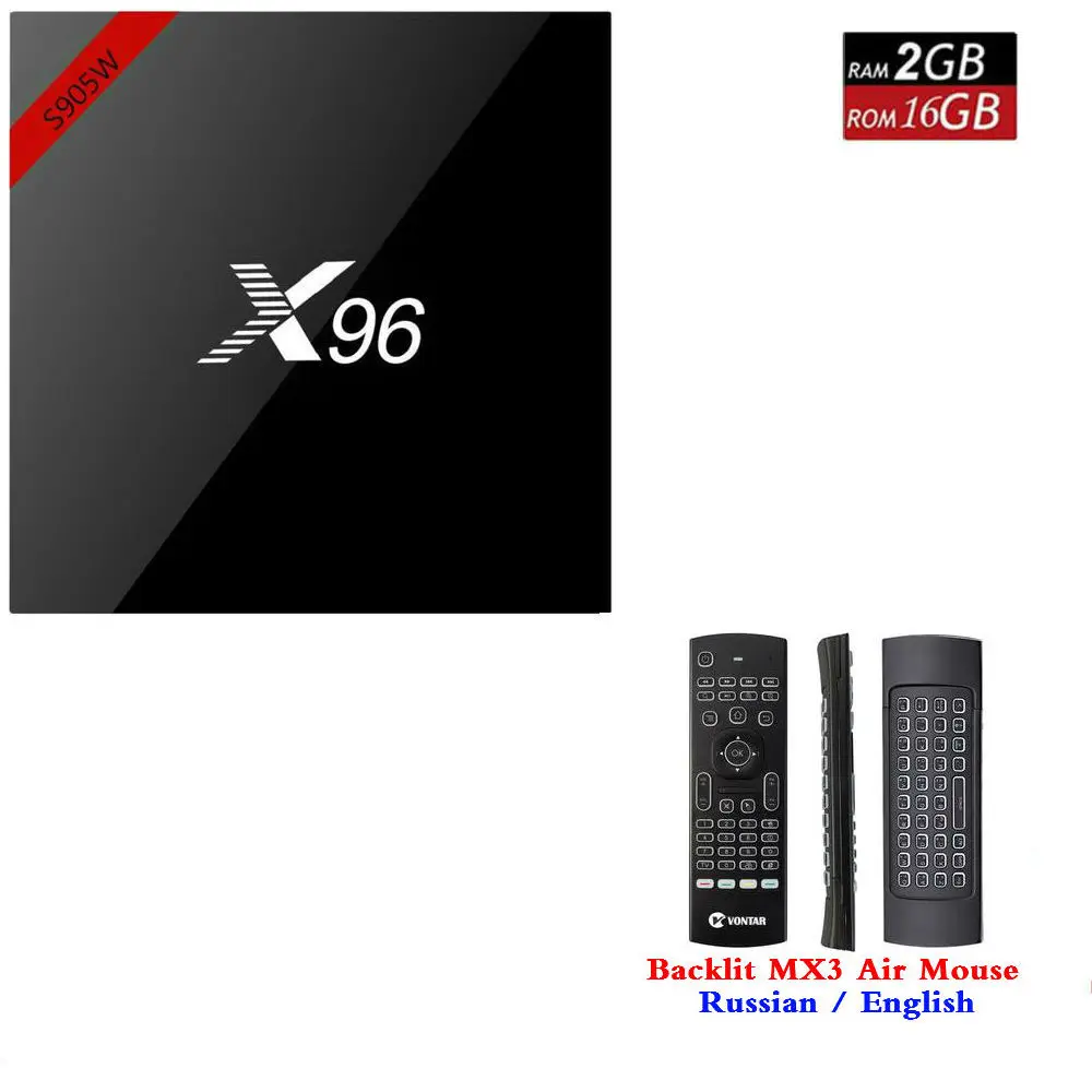 Yojia 4K медиаплеер X96w Смарт ТВ приставка Android 7,1 Amlogic S905w 1 ГБ/8 ГБ 2 ГБ/16 ГБ X96 ТВ приставка X96w приставка DLNA - Цвет: 2G16G MX3